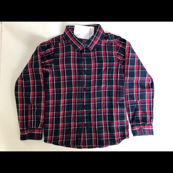 Plaid button down top 116 5-6 years NWT! - Picture 1 of 3